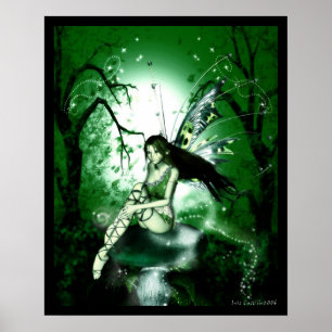 Póster Verde mágico feericamente