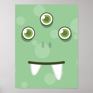 Poster verde monstro