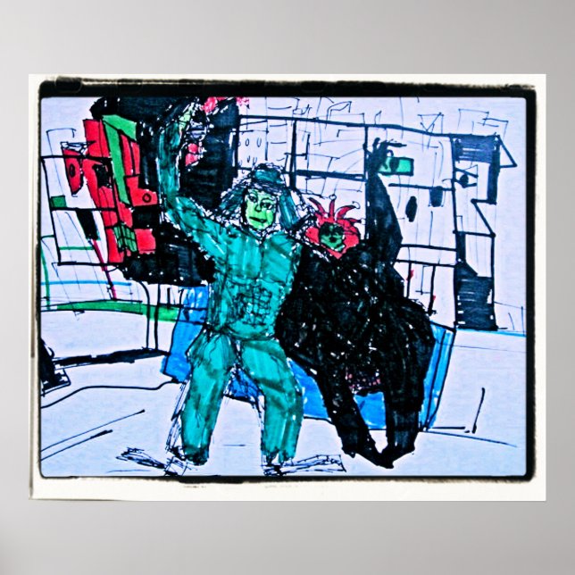 Póster verde sr. (Frente)