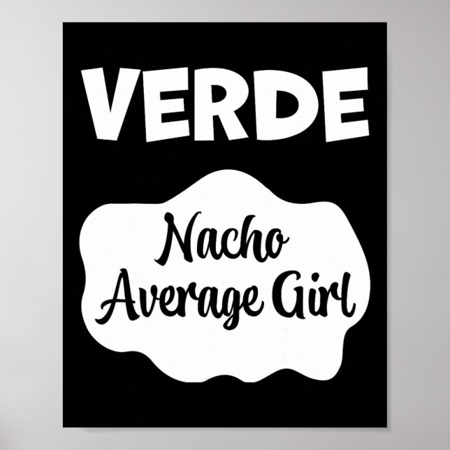 Poster Verde Taco Molho Costume Mulheres Homens Crianças  (Frente)