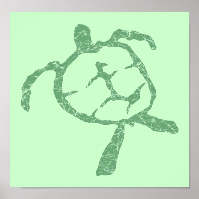poster verde-tartaruga (Frente)