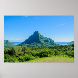 Poster verde-tropical Moorea