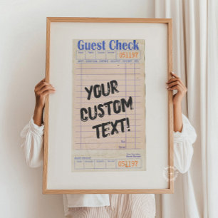 Poster Verificação de Convidado Personalizada