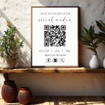 Poster Verificação técnica do código QR para nos seguir n<br><div class="desc">Apresentando nosso Código QR - Sinal branco "Scan To Sigs on Social Network" (Digitalizar para nos seguir na rede social), a fusão perfeita da conectividade e do noivado modernos para sua empresa ou estabelecimento. Este sinal de pedestal impressionante é mais do que apenas decoração; é um gateway interativo para a...</div>