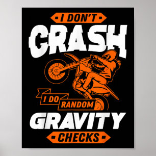 Poster Verificações Aleatórias de Gravidade - Motocross &