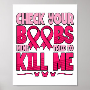 Poster Verifique a consciência do seu Cancer mamário