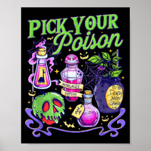 Poster Verifique seu filho Vintage Princesa Halloween