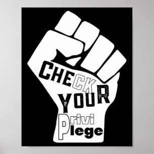 Poster Verifique Sua Luta Privilegiada Pela Igualdade Pre