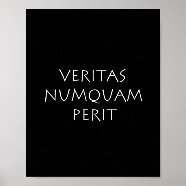 Poster Veritas numquam perit (Frente)