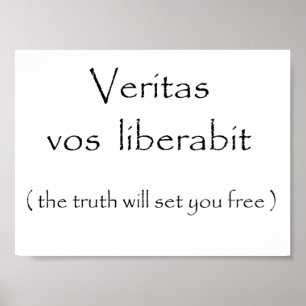 Póster Veritas vos liberabit-poster