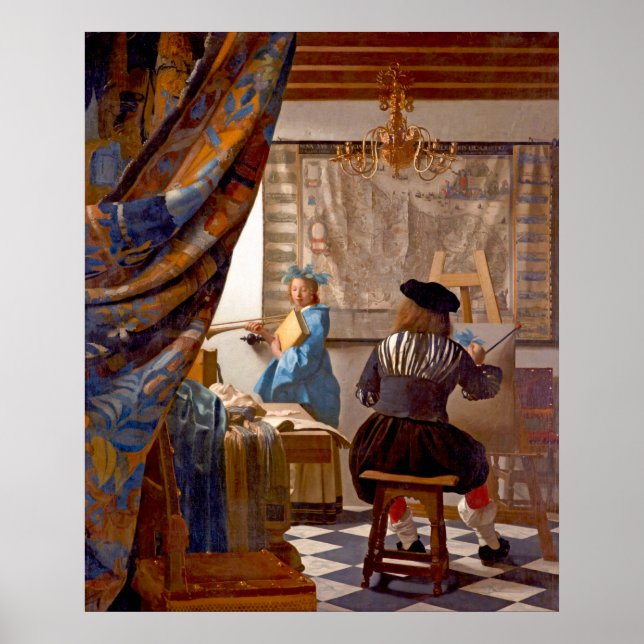 Poster Vermeer - A Arte da Pintura (Frente)