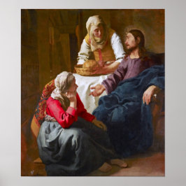 Poster Vermeer - Cristo na Casa de Martha e Mary