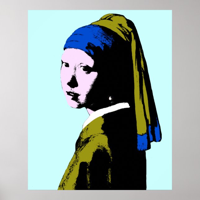 Poster Vermeer' Pearl Earring ala (Frente)