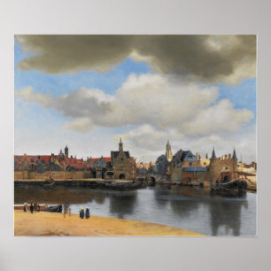 Poster Vermeer - Visão Do Delft 1663