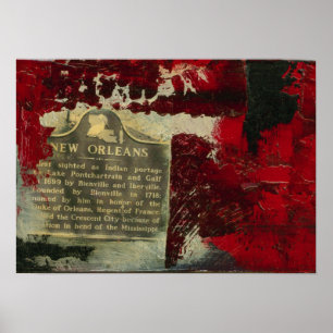 Poster Vermelho 1 de Vieux Carré