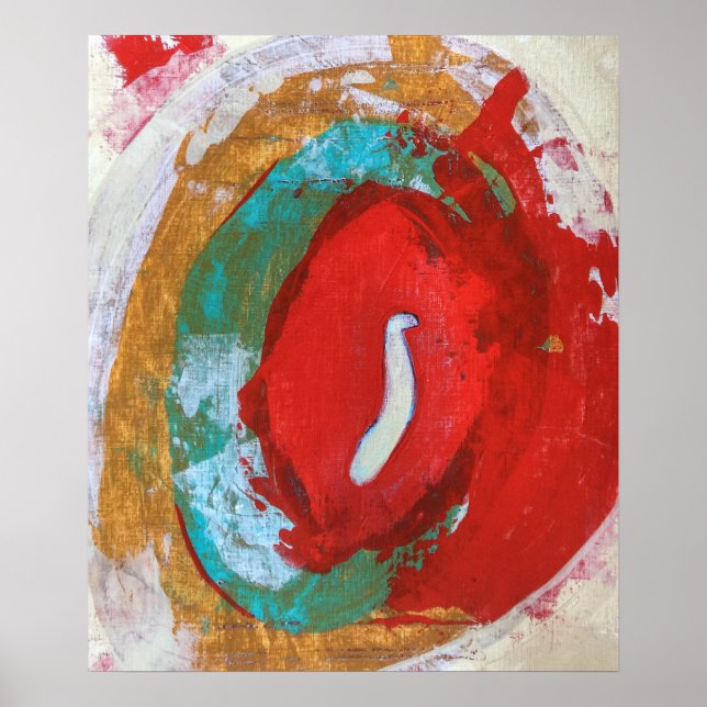 Poster Vermelho 20 x 24 (Frente)
