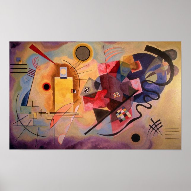 Poster Vermelho Amarelo Azul (Frente)