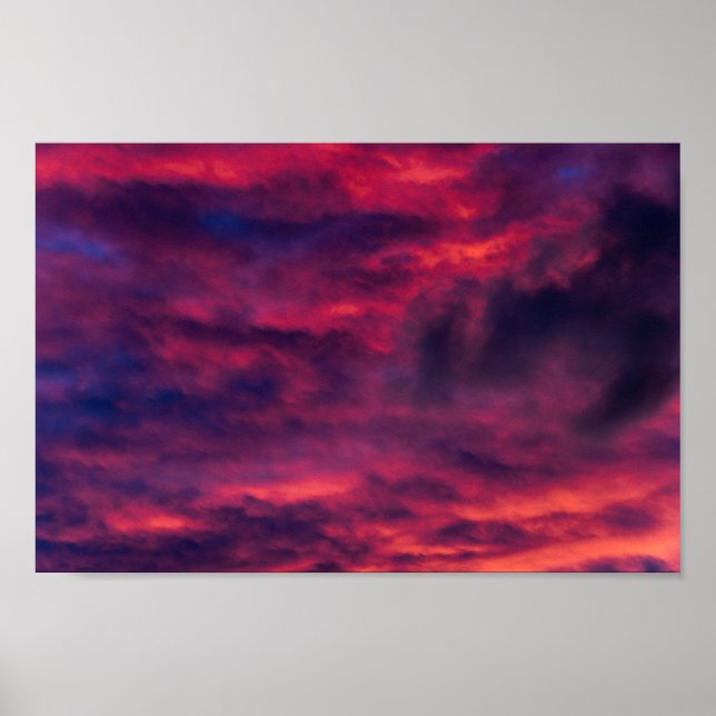 Poster vermelho augural (Frente)