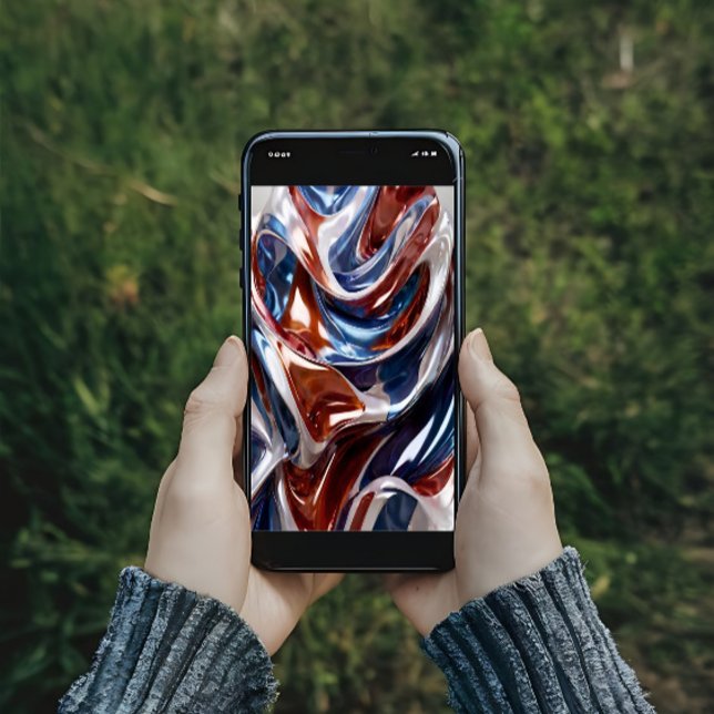 Poster Vermelho, branco e azul (Criador carregado)