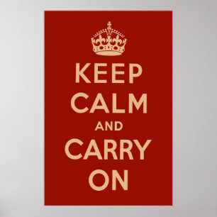 Póster Vermelho Clássico