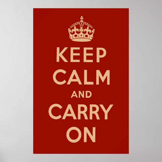 Póster Vermelho Clássico (Frente)