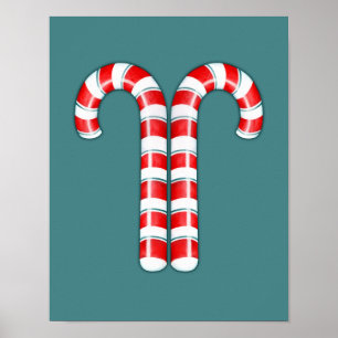 Poster vermelho de Canis Candy