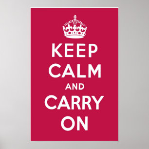 Poster Vermelho de framboesa