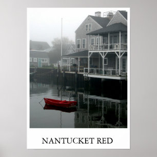 Póster Vermelho de Nantucket