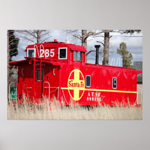 Poster vermelho do Caboose