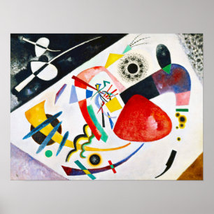 Poster vermelho do ponto de Kandinsky