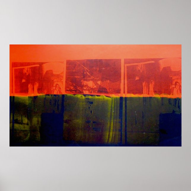 Poster Vermelho e Azul (Frente)