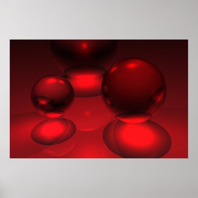 Poster Vermelho em Vermelho com Vermelho (Frente)