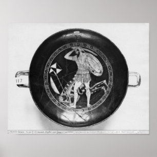 Póster Vermelho-figura copo do sótão