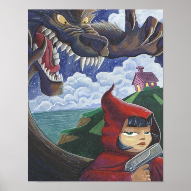 Poster Vermelho Grande (Frente)