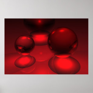 Poster Vermelho no vermelho com vermelho