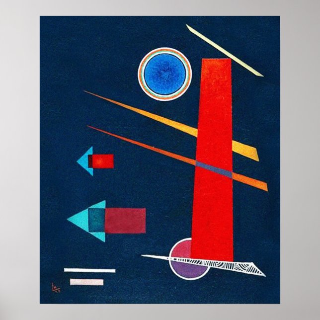 Poster Vermelho poderoso - Kandinsky (Frente)