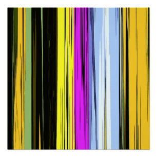 Póster Vermelhos Amarelos Azuis Roxos Verticais Pretos