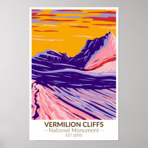 Poster Vermilion Cliff Bolso Branco Monumento Nacional