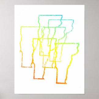 Poster vermont chill blur