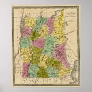Póster Vermont e New Hampshire