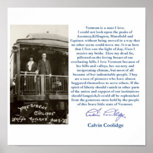 Póster "Vermont é um Estado que eu amo" "Frame Poster"
