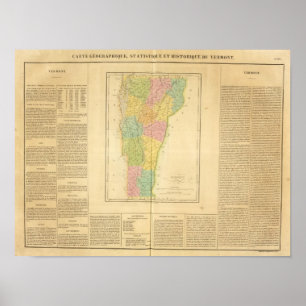 Póster Vermont EUA