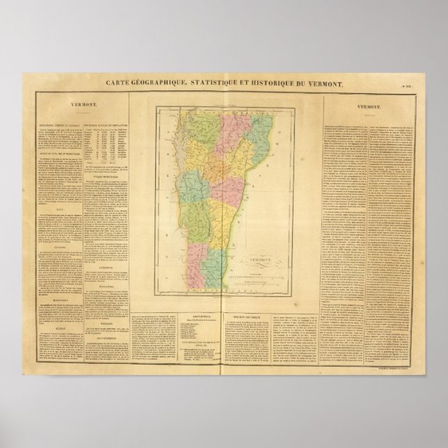 Póster Vermont EUA (Frente)