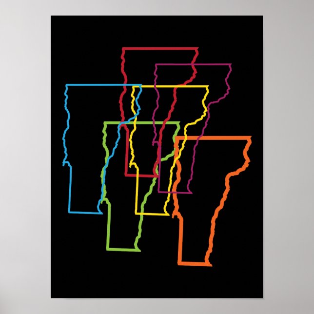 Póster vermont prido blur (Frente)