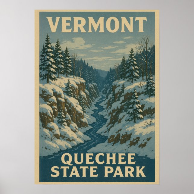 Poster Vermont Quechee State Park V01 (Frente)