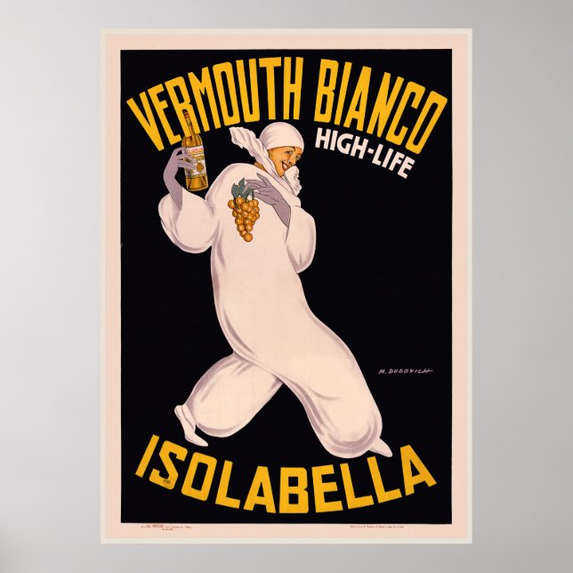 Póster Vermouth Bianco, vida alta, Isolabella (Frente)