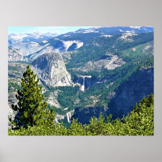 Poster Vernal e Nevada caem do Glacier Point, CA (Frente)