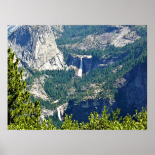 Poster Vernal e Nevada caem do Glacier Point, CA
