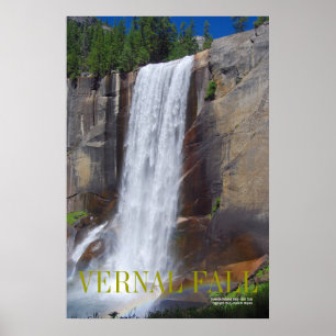 Póster VERNAL FALL, Parque Nacional Yosemite ...