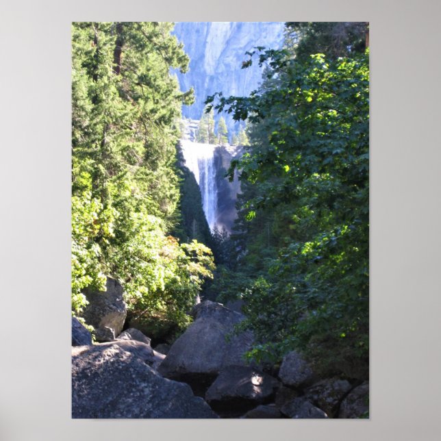 Poster Vernal Falls, Parque Nacional de Yosemite, CA (Frente)